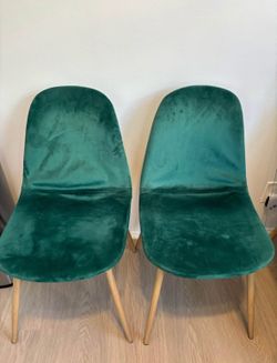Set of 4 Green Chairs