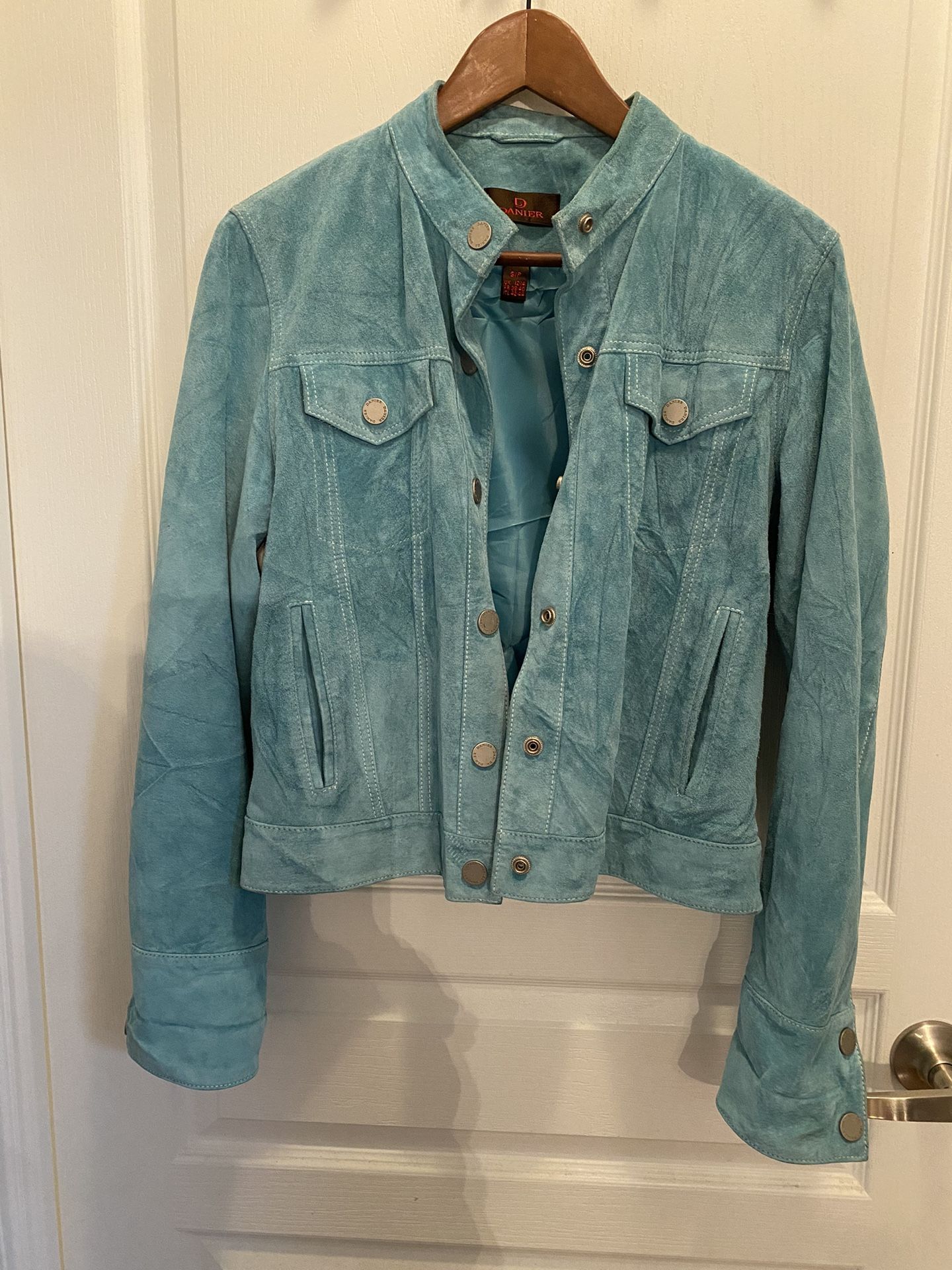 Danier Leather - Teal Button Jacket