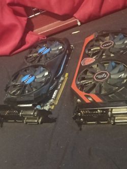 2 identical chipset 2 gb Nvidia n760 video cards with