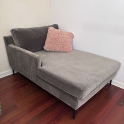 Modern Gray Chaise Lounger – Ultra‑Comfy & Stylish!