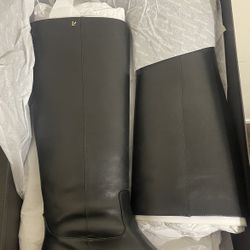 Anne Boot In Black Leather Larroude