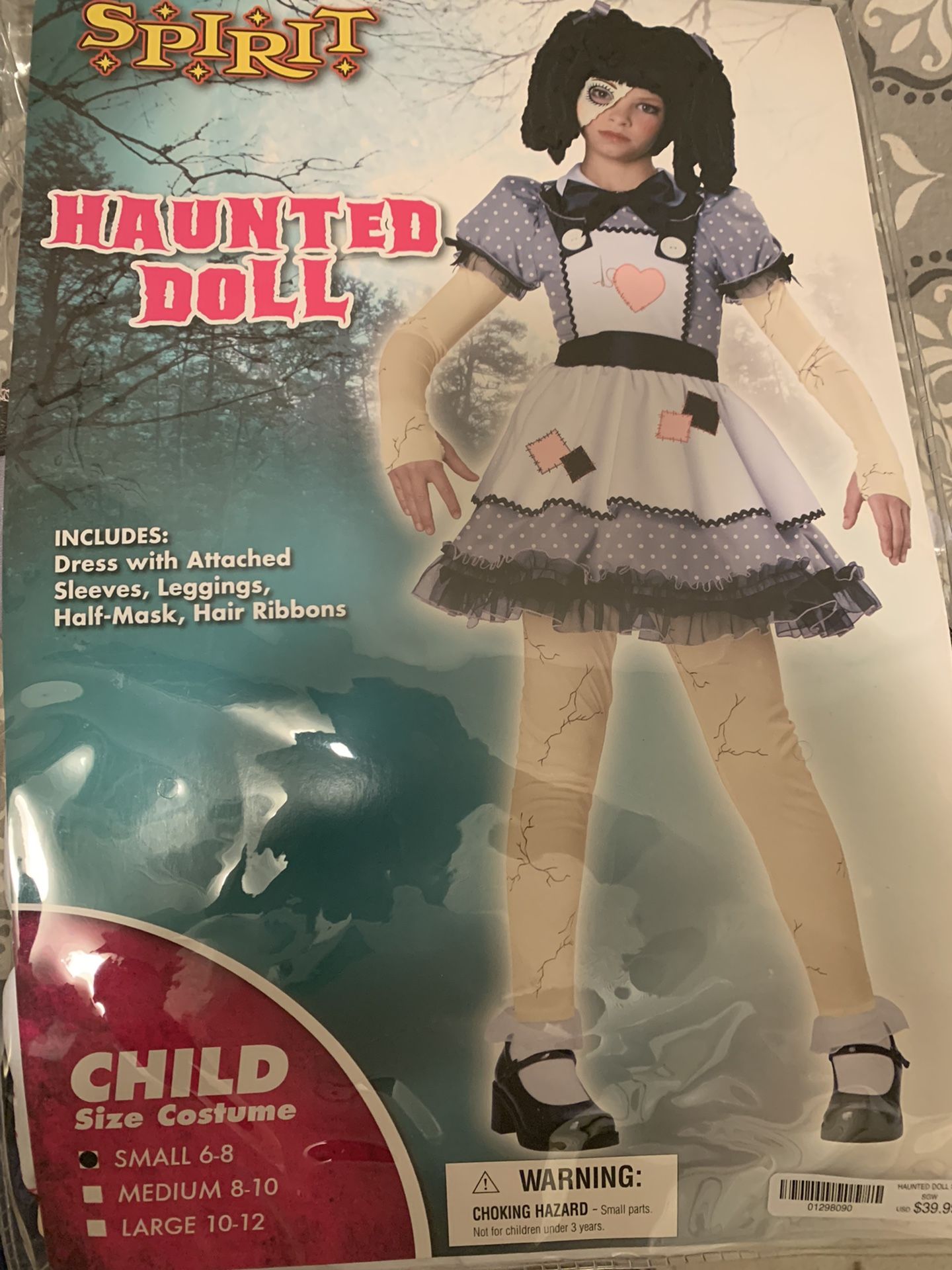 Girls Haunted Doll Costume