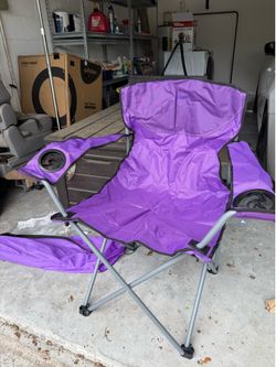 Three quest outdoors beach chairs with covers used once