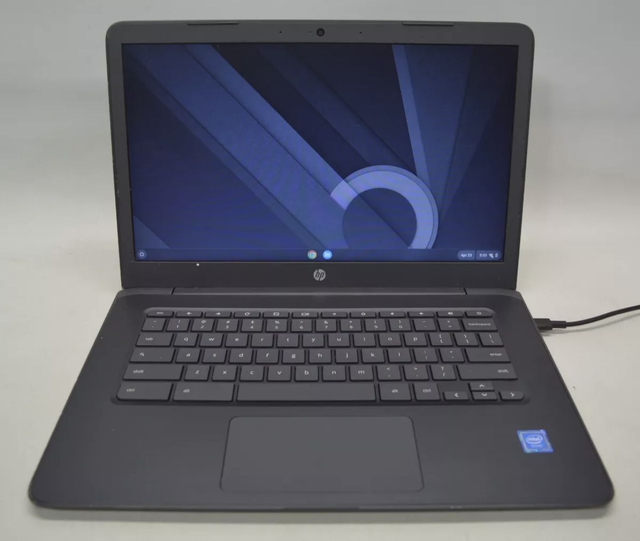 HP Chromebook 14 G5 Gray intel TOUCH-SCREN 4GB 14-inch 32GB SSD Charger included