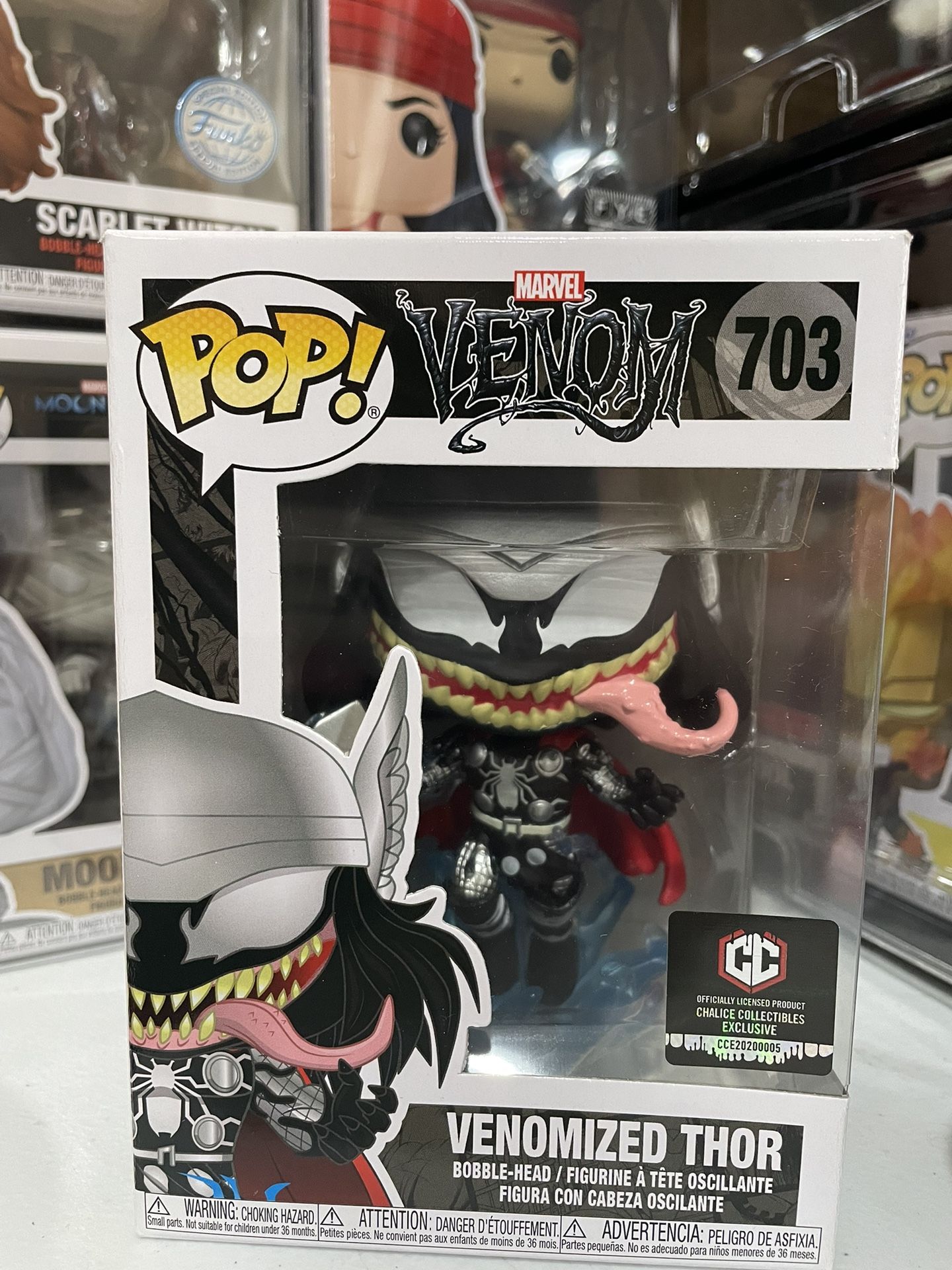 Funko Pop Marvel Venom : Venomized Thor #703 Vinyl Chalice Exclusive