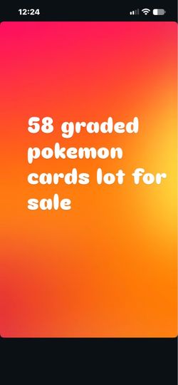 58 graded Pokemon card lot sale