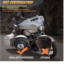 XPCTD 7 Inch LED Headlight With Mounting Bracket For Touring Street Glide Road King Ultra Classic