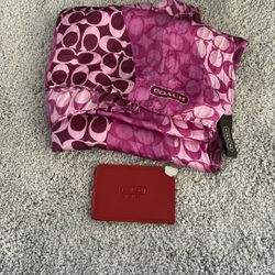 Coach Scarf And Mirror. 