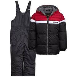 NEW 2T Baby Toddler Boy Girl 2 Piece Insulated Waterproof Winter Snow Bib + Ski Jacket Snowsuit