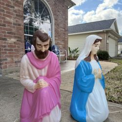 Outdoor Nativity Scene Figures 