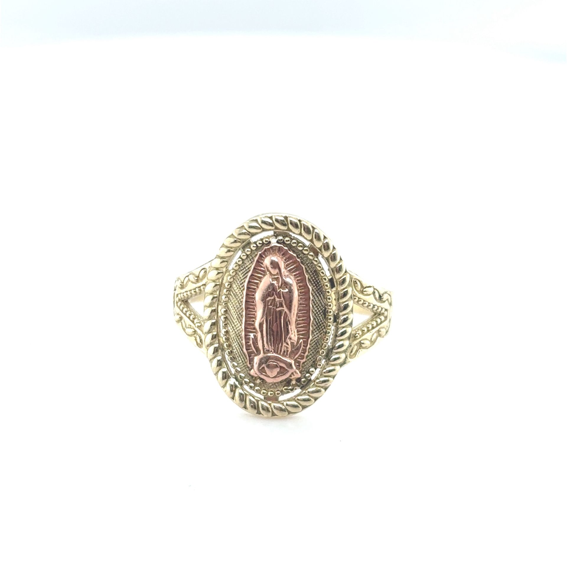 Oval Virgin Mary Ring