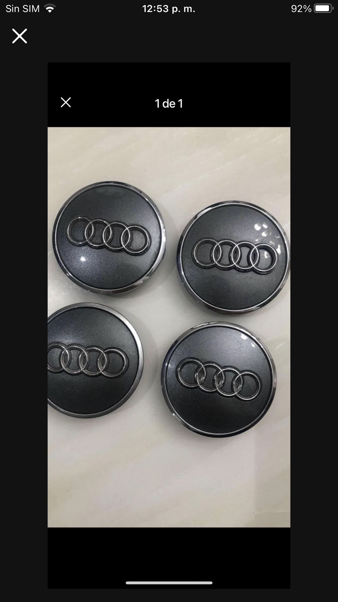 Audi Center Caps OEM