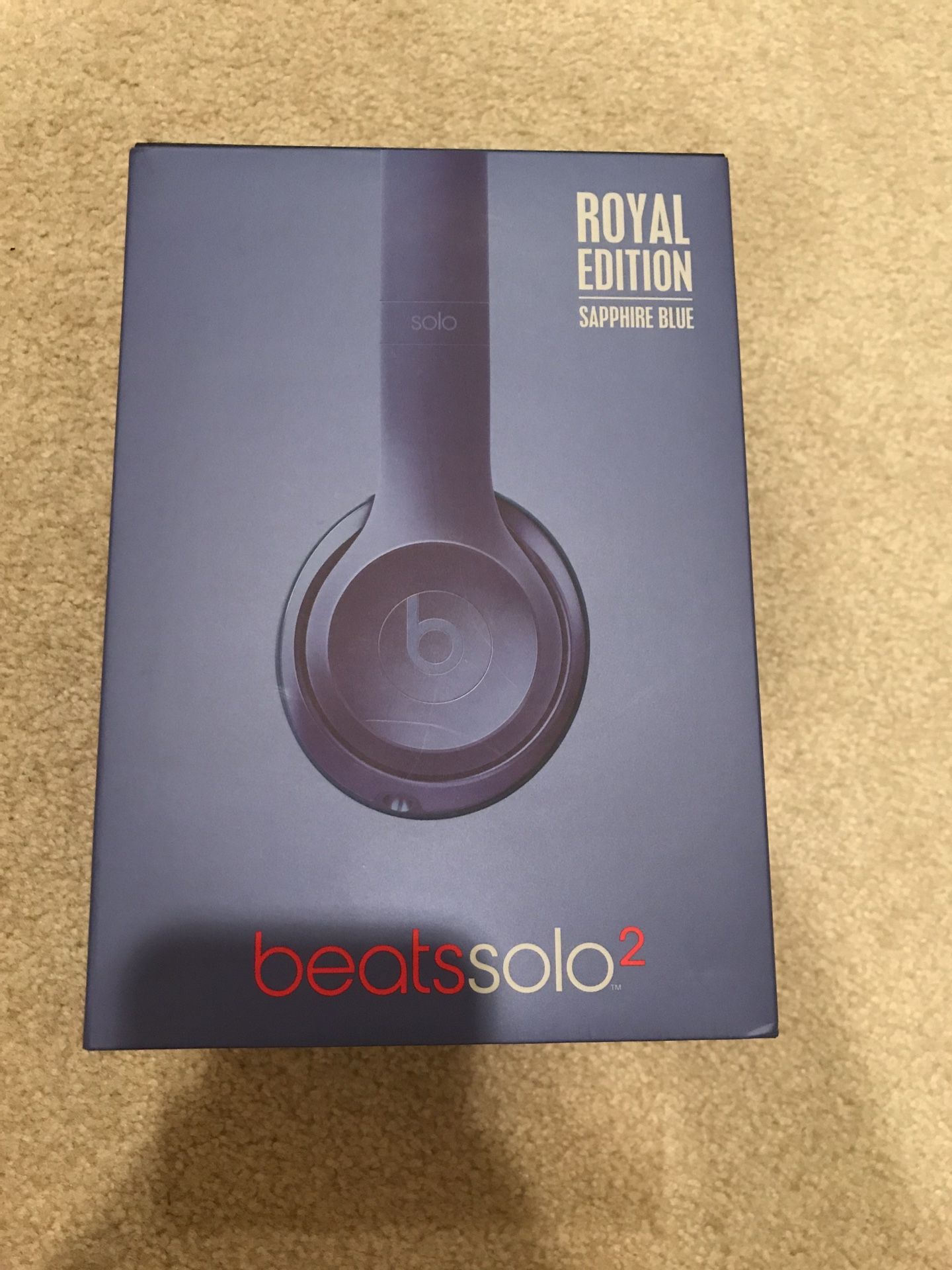 Beats solo 2 special edition sapphire blue headphones