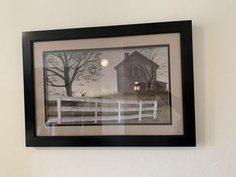 Wall picture with lights