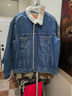 Levi's Type III Sherpa Lined Denim Trucker Jacket size XL