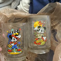 McDonald’s  Walt Disney Mickey Mouse  2000 Glasses Set  Pop