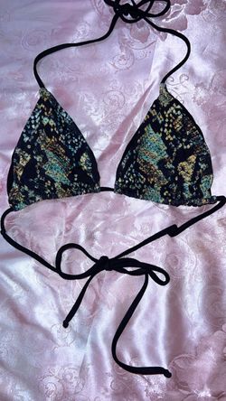 Triangle Bikini Top Snake Print