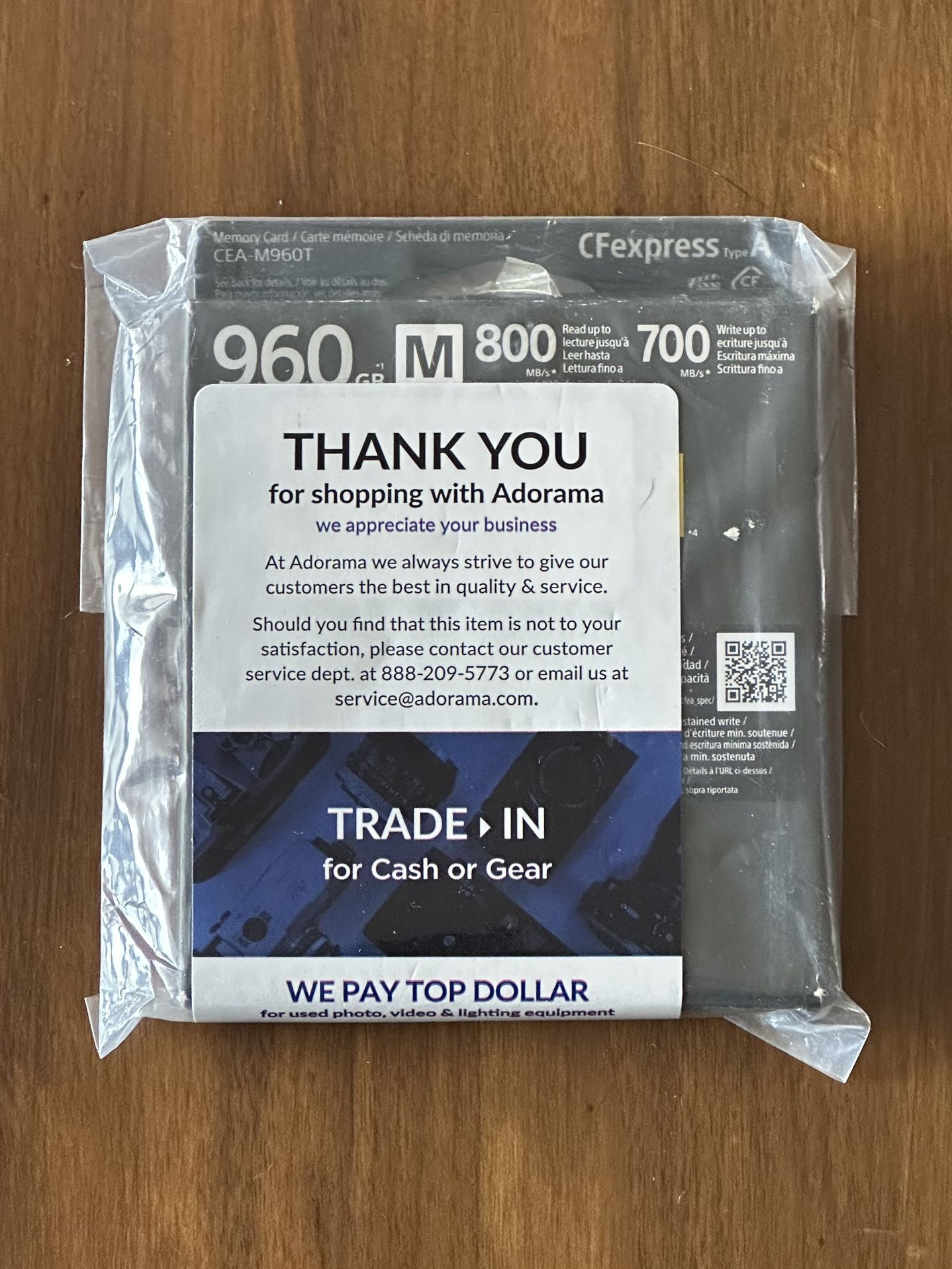 Sony TOUGH 980gb CFexpress Type A Memory Card + reader