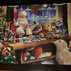 Eurographics Puzzle “Santa’s Workshop 1000 Pc Puzzle (all Pieces Accounted For “