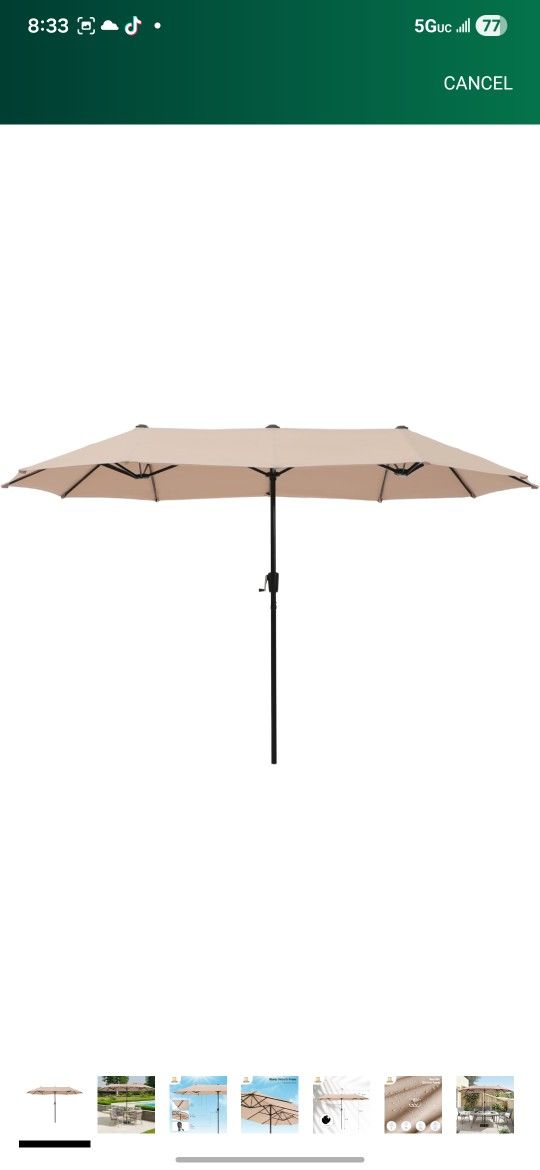HERA' HOUSE 13FT RECTANGLE UMBRELLA