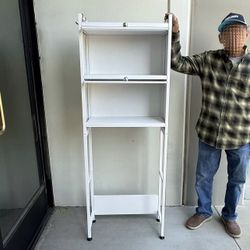 New In Box $35 Each Metal Toilet Storage 2 Lift Door Bathroom Shelf Over Toilet Bathroom Storage Cabinet Organizer Black or White 