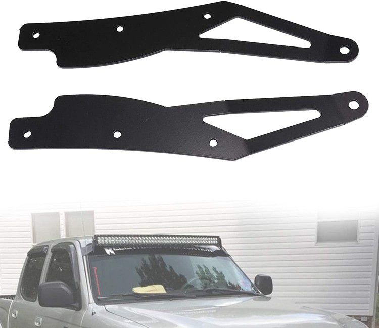 42" Curved LED Light Bar Upper Windshield Mounting Brackets Replacement for Toyota Tacoma 2005-2015