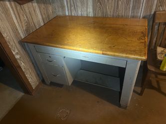 Hamilton Mid Century Industrial Tanker Desk