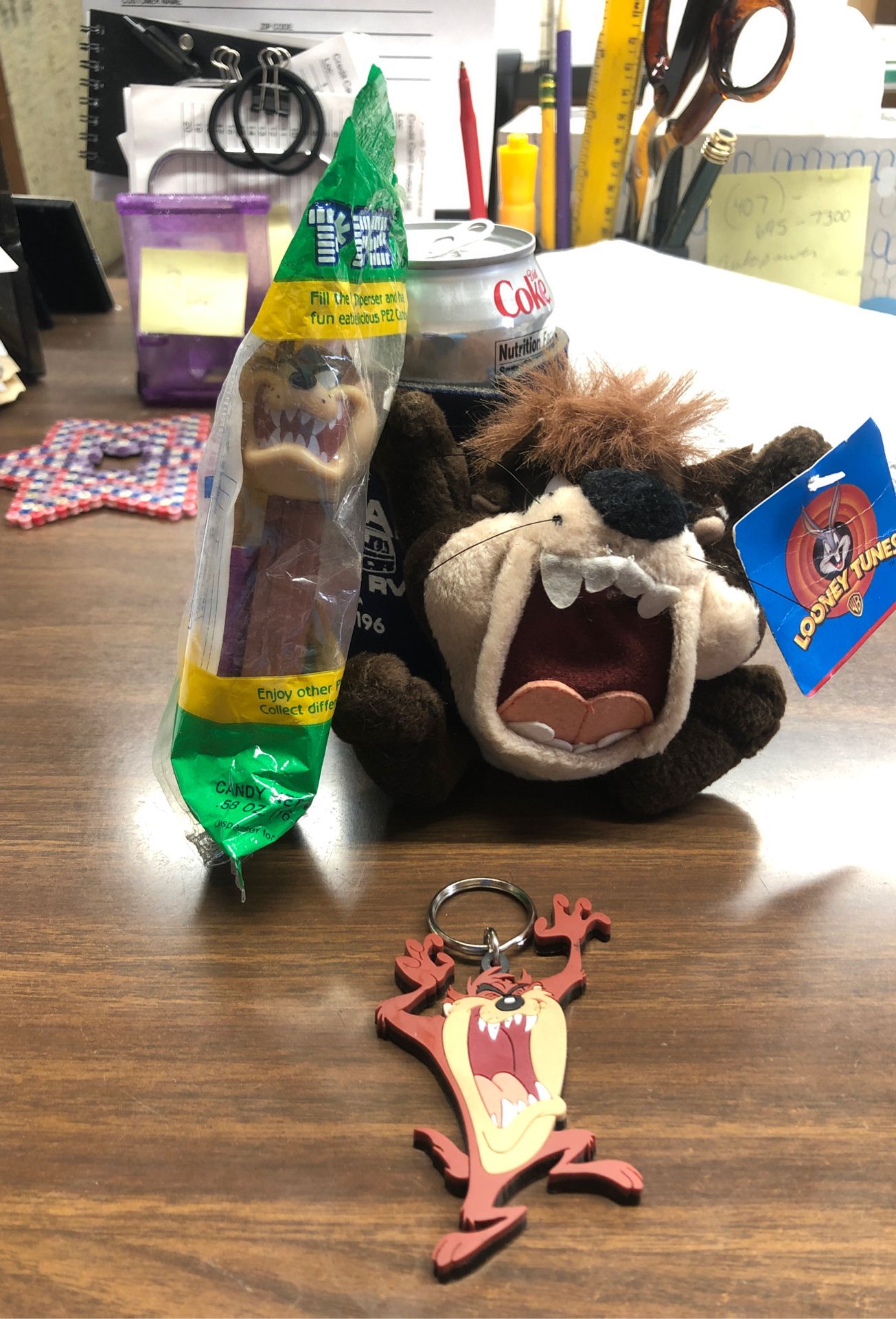Vintage 1990’s Tasmanian Devil items Lot of 3