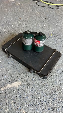Ozark camping stove and propane