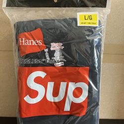 DS Supreme x Hanes Tank Top Pack Black SzL (3 Tank Tops in 1 Pack)