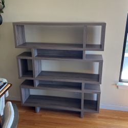 Grey Bookshelf