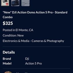 Dji Osmo Action 5 Scammer