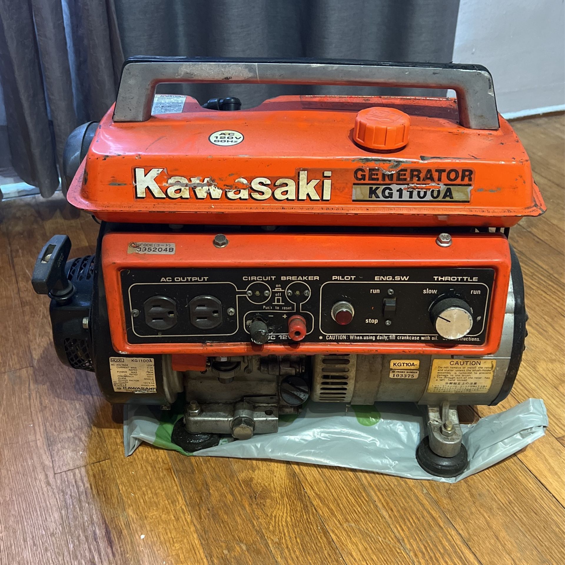 Kawasaki Generator KG 1100A