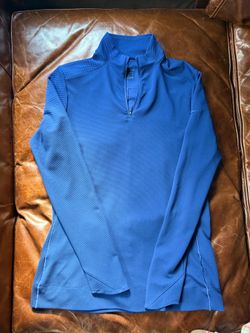 Blue nike half zip