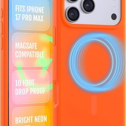 BRAND NEW FELONY CASE for iPhone 17 Pro Max with MagSafe - NEON ORANGE Silicone Case