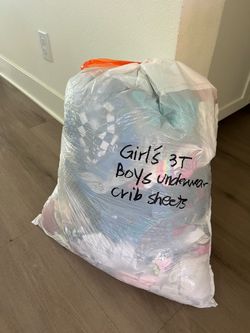 Free girls 3T clothes, crib sheets, women’s SM-Med (cold weather) clothes
