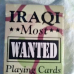 IRAQI MOST WANTED PLAYING CARD'S