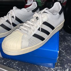 Women’s ADIDAS SUPERSTAR 80s Sneakers White And Black Size 9 1/2