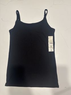 No Boundaries Black Ribbed Cami Tank Top