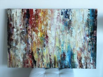 Hand painted abstract painting 40x60”