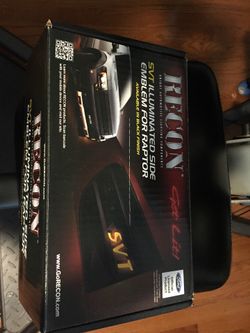 NEW, Recon lighted side illuminated SVT side emblems for Ford F-150 truck