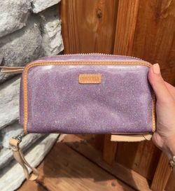 Sparkly Purple Zip Around Wallet