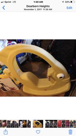Toddler rocking fish