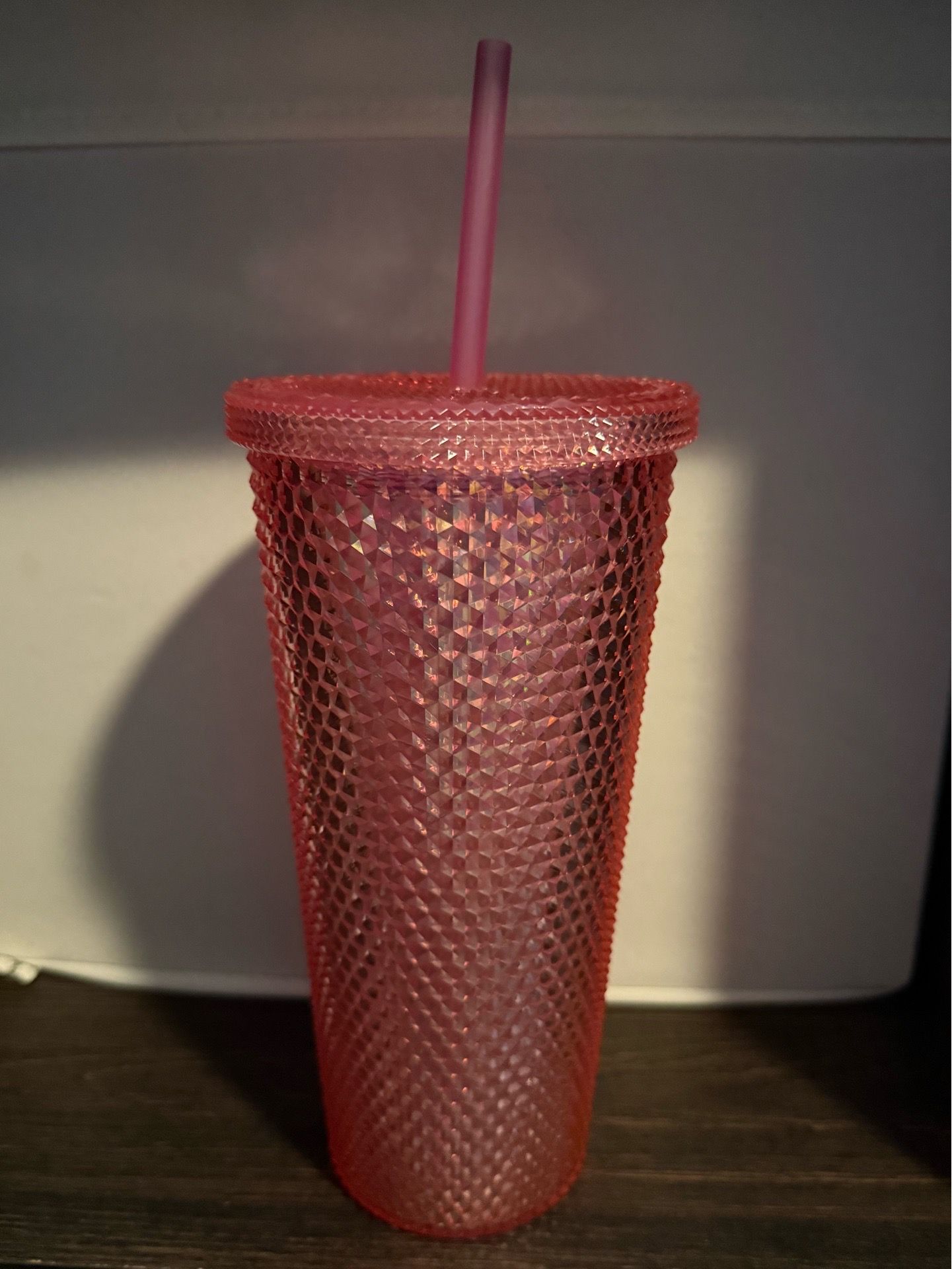 Pink Studded Cold Drink Cup