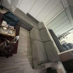 Grey Stain Resistant Couch