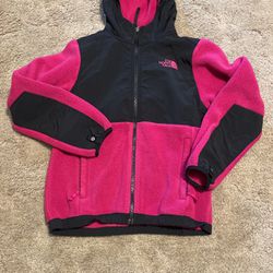 Kids Pink North Face Fleece Denali Jacket 