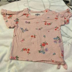 Pink Flower Shirt Oshkosh Size 5