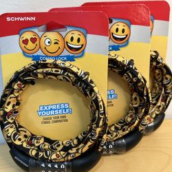 Schwinn Kids Emoticon Combo Bike Lock