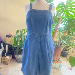 Denim jumper dress size 16