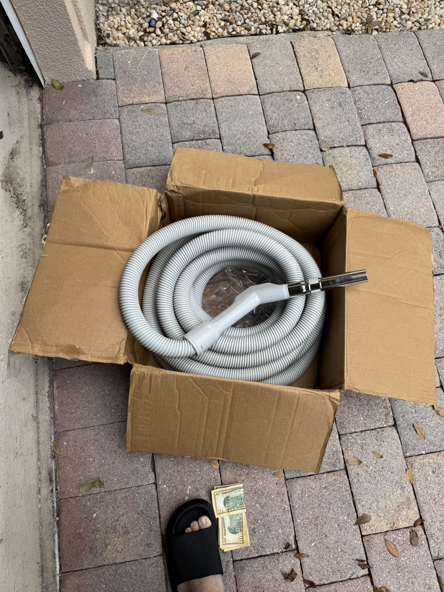 Vacuflo TurboGrip Universal Low Voltage Central Vacuum Hose - 30' - 7348-30